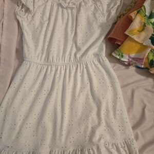 White Eyelet Dress